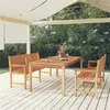 Image de vidaXL 3-delige Tuinset massief teakhout3157159