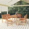 Image de vidaXL 5-delige Tuinset massief teakhout3157161