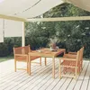 Image de vidaXL 4-delige Tuinset massief teakhout3157166