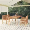 Image de vidaXL 4-delige Tuinset massief teakhout3157169