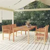 Image de vidaXL 4-delige Tuinset massief teakhout3157172