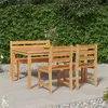 Image de vidaXL 4-delige Tuinset massief teakhout3157197