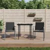 Image de Lot de 2 chaise vidaxl exterieur empilable non pliable H. 84 cm en rotin noir