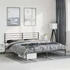 Image de vidaXL Bedframe met hoofdbord metaal zwart 183x213 cm352324