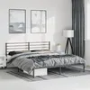 Image de vidaXL Bedframe met hoofdbord metaal zwart 193x203 cm352325