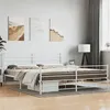 Image de vidaXL Bedframe met hoofd- en voeteneinde metaal wit 180x200 cm352390