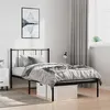 Image de vidaXL Bedframe met hoofdbord metaal zwart 100x190 cm352474