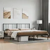 Image de vidaXL Bedframe met hoofdbord metaal zwart 200x200 cm352487