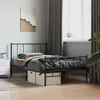 Image de vidaXL Bedframe met hoofd- en voeteneinde metaal zwart 100x190 cm352492