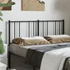 Image de vidaXL Hoofdbord 135 cm metaal zwart352512