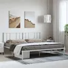 Image de vidaXL Bedframe met hoofdbord metaal wit 193x203 cm352535