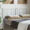 Image de vidaXL Hoofdbord 135 cm metaal wit352561