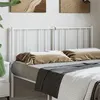Image de vidaXL Hoofdbord 150 cm metaal wit352563