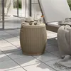 Image de Salon de jardin Vidaxl polypropylene marron 2 pieces