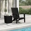 Image de vidaXL Chaise de jardin Adirondack noir polypropylène 364165