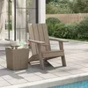 Image de vidaXL Chaise de jardin Adirondack marron clair 75x88,5x89,5 cm PP 364175