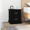 Image de vidaXL Table de chevet noir 39x39x47,5 cm bois d’ingénierie816146
