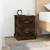 Image de vidaXL Tables de chevet 2 pcs chêne fumé 39x39x47,5 cm bois ingénierie816155