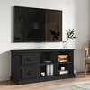Image de Meuble TV noir 102x35,5x47,5 cm bois d ingénierie