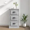 Image de Buffet sonoma gris 36x35,5x67,5 cm bois d ingénierie