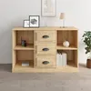 Image de vidaXL Buffet, Armoire Latérale, Placard de Rangemen, Organisateur de Salon Salle de Séjour Intérieur, Moderne, Chêne Sonoma Bois d'Ingénierie