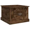Image de vidaXL Table basse Chêne fumé 50x50x35 cm Bois d'ingénierie