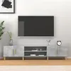 Image de Meuble TV gris béton 180x31,5x40 cm bois d ingénierie