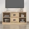 Image de vidaXL Tv-meubel 99,5x35,5x48 cm bewerkt hout sonoma eikenkleurig816275