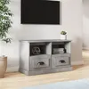 Image de vidaXL Meuble TV gris béton 80x35x50 cm bois d'ingénierie816284