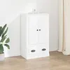 Image de vidaXL Buffet haut blanc 60x35,5x103,5 cm bois d'ingénierie816296