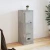 Image de vidaXL Buffet haut gris béton 36x35,5x103,5 cm bois d'ingénierie816308