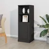Image de vidaXL Buffet haut noir 36x35,5x103,5 cm bois d'ingénierie816321
