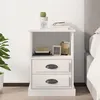 Image de Table de chevet blanc 43x36x60 cm
