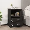 Image de vidaXL Tables de chevet 2 pcs noir 43x36x60 cm816331