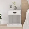 Image de Table de chevet blanc 43x36x50 cm