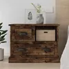 Image de vidaXL Table de chevet chêne fumé 60x39x45 cm816365