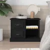 Image de vidaXL Table de chevet noir 60x35,5x45 cm816369