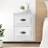 Image de vidaXL Table de chevet murale blanc 41,5x36x53 cm816392