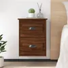 Image de vidaXL Tables de chevet murales 2 pcs Chêne marron 41,5x36x53 cm816407