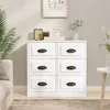 Image de vidaXL Buffet blanc 70x35,5x67,5 cm bois d'ingénierie816432