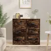 Image de Buffet chêne fumé 70x35,5x67,5 cm bois d ingénierie