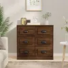 Image de vidaXL Buffet, Armoire Latérale, Commode avec Rangement, Meuble de Salon Salle de Séjour Intérieur, Moderne, Chêne Marron Bois d'Ingénierie