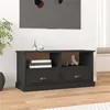 Image de Meuble TV noir 93x35,5x45 cm bois d ingénierie
