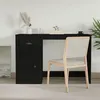 Image de Bureau avec tiroir noir 115x50x75 cm bois d'ingénierie
