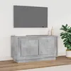 Image de Meuble TV gris béton 80x35x45 cm bois d ingénierie