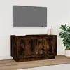 Image de vidaXL Meuble TV chêne fumé 80x35x45 cm bois d'ingénierie819857