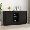 Image de Buffet Noir 102x35x60 cm bois d ingénierie