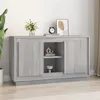 Image de Buffet sonoma gris 102x35x60 cm bois d ingénierie