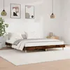Image de vidaXL Bedframe zonder matras hout gerookt eikenkleurig 140x200 cm832042