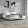 Image de vidaXL Bedframe zonder matras 200x200cm spaanplaat sonoma eikenkleurig832112